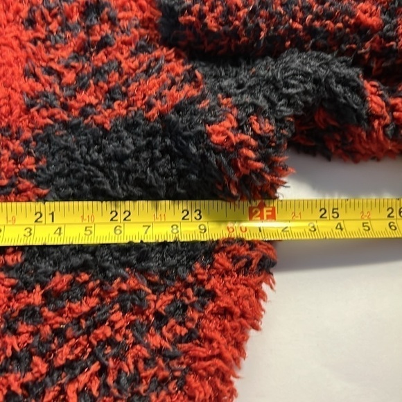 NWT SKIMS Cozy Knit Unisex Lounge Set - Brick Buffalo Check Oversized SET S/M - Picture 11 of 15